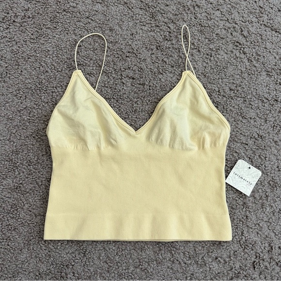 Free People Ribbed V Neck Brami Size XS/S - Picture 2 of 8